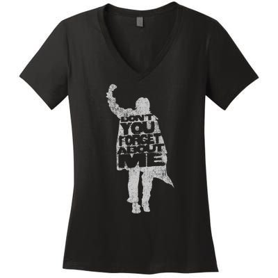 Designer DonT You Forget About Me 80S Movie Women's V-Neck T-Shirt