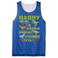 Daddysaurus Daddy You Are As Strong As T Rex Funny Dinosaur Gift Mesh Reversible Basketball Jersey Tank