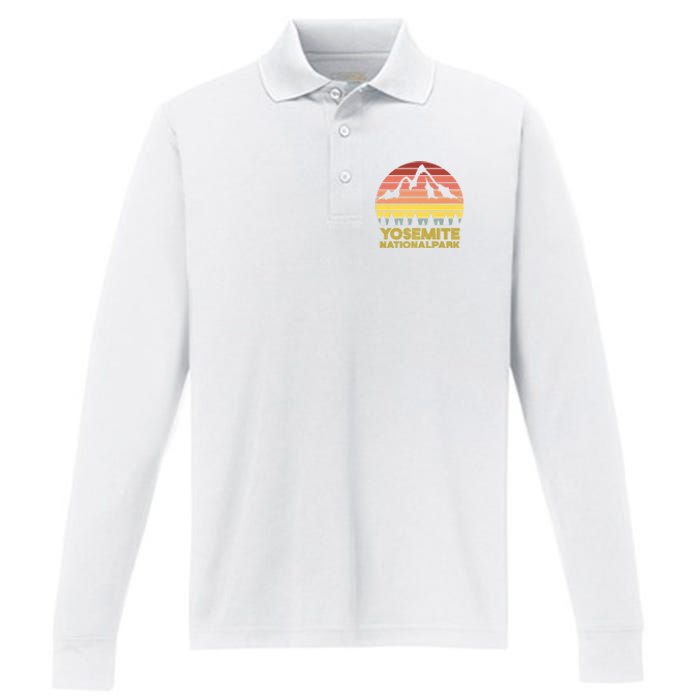 Debbie Dunn Yosemite National Park Tee Performance Long Sleeve Polo