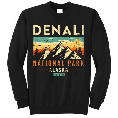 Denali Est. 1917 Vintage Retro Alaska National Park Sweatshirt