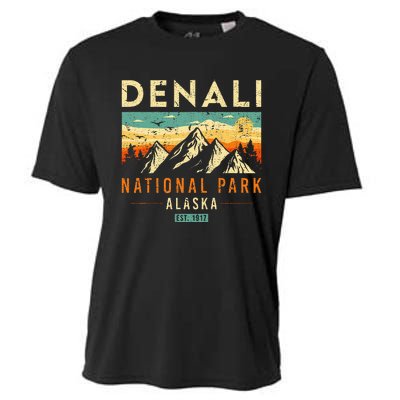 Denali Est. 1917 Vintage Retro Alaska National Park Cooling Performance Crew T-Shirt