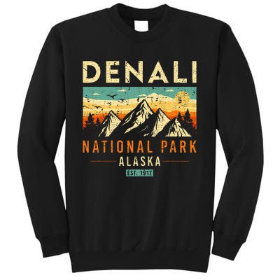 Denali Est. 1917 Vintage Retro Alaska National Park Sweatshirt