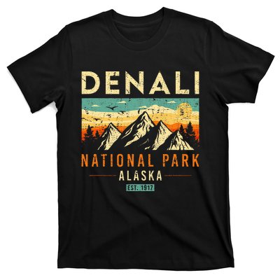 Denali Est. 1917 Vintage Retro Alaska National Park T-Shirt