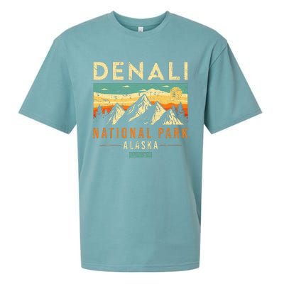 Denali Est. 1917 Vintage Retro Alaska National Park Sueded Cloud Jersey T-Shirt