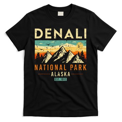 Denali Est. 1917 Vintage Retro Alaska National Park T-Shirt