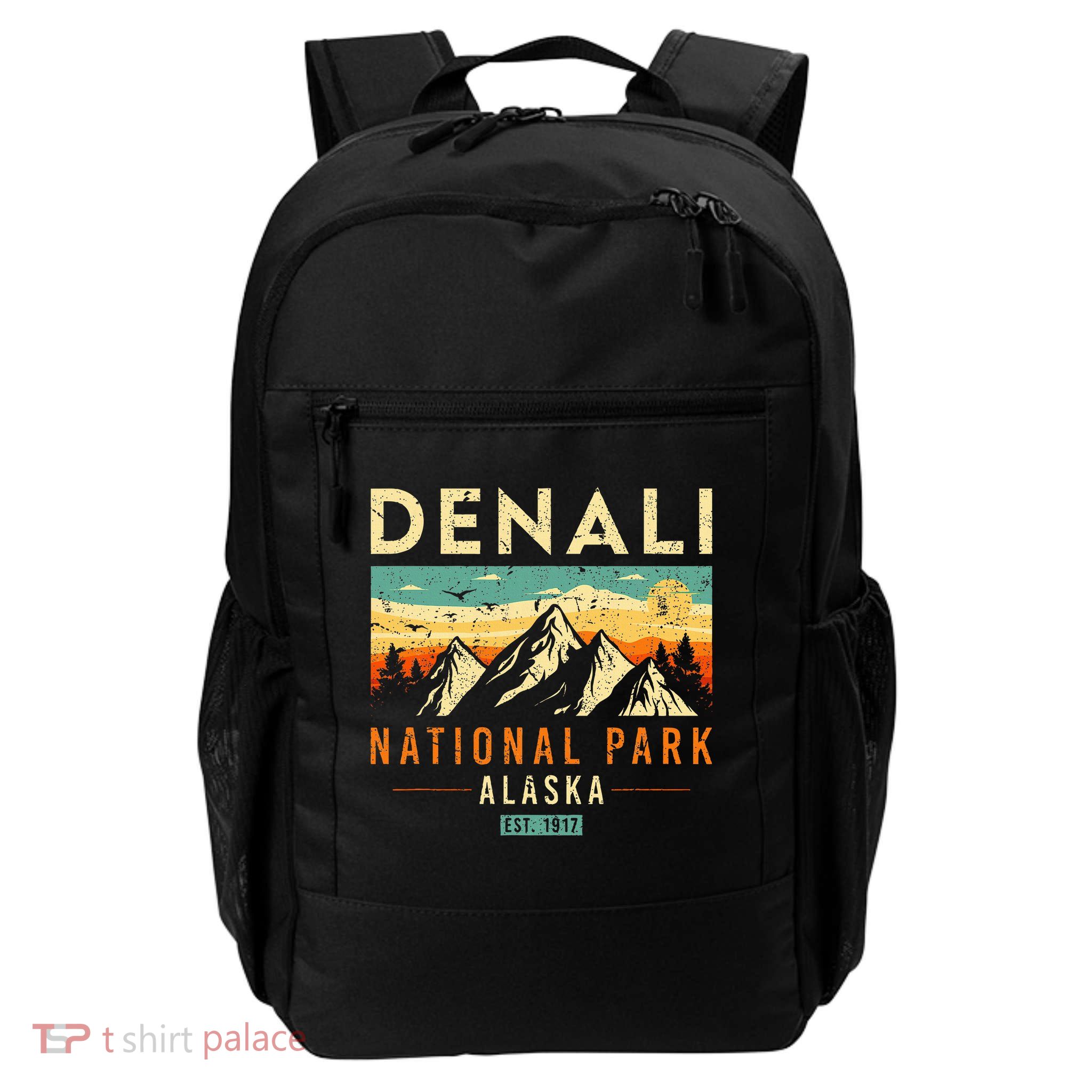 Denali Est. 1917 Vintage Retro Alaska National Park Backpack