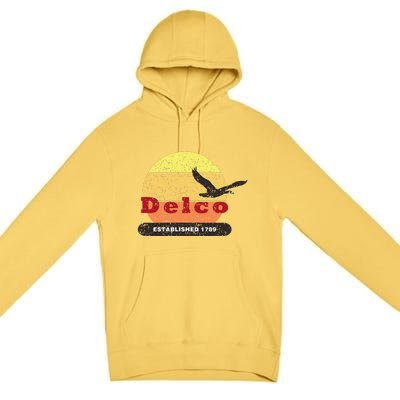 Delco Est. 1789 Goose Distressed Premium Pullover Hoodie