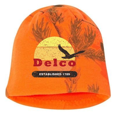 Delco Est. 1789 Goose Distressed Kati - Camo Knit Beanie