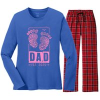 Dad Est 2025 Girl Women's Long Sleeve Flannel Pajama Set 