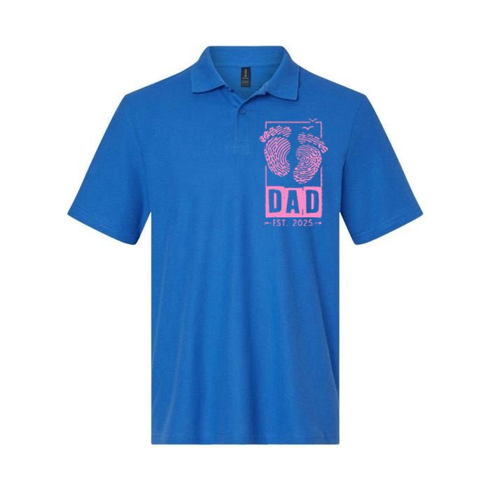 Dad Est 2025 Girl Softstyle Adult Sport Polo