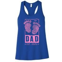 Dad Est 2025 Girl Women's Racerback Tank