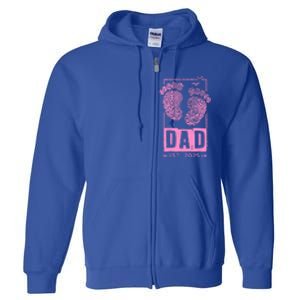 Dad Est 2025 Girl Full Zip Hoodie