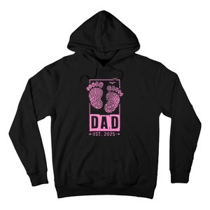 Dad Est 2025 Girl Logo Dad To Be Gifts For 1st Time Dad Hoodie