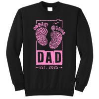 Dad Est 2025 Girl Logo Dad To Be Gifts For 1st Time Dad Sweatshirt