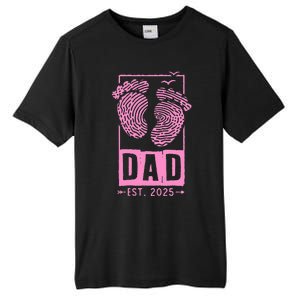 Dad Est 2025 Girl Logo Dad To Be Gifts For 1st Time Dad Tall Fusion ChromaSoft Performance T-Shirt