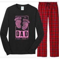 Dad Est 2025 Girl Logo Dad To Be Gifts For 1st Time Dad Long Sleeve Pajama Set