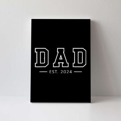 Dad Est 2024 Promoted To Dad 2024 Pregnancy Announcement Dad Canvas