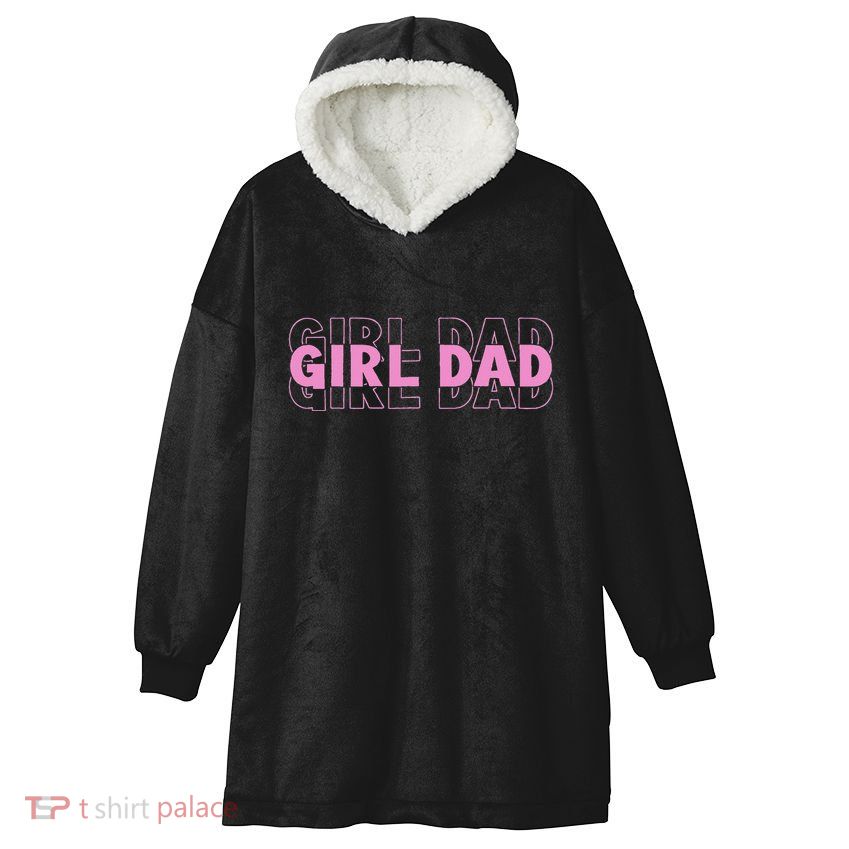 Dad Est 2025 Dad Loading New Dad Of Retro Dad Hooded Wearable Blanket