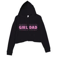 Dad Est 2025 Dad Loading New Dad Of Retro Dad Crop Fleece Hoodie