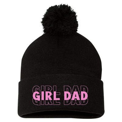 Dad Est 2025 Dad Loading New Dad Of Retro Dad Pom Pom 12in Knit Beanie