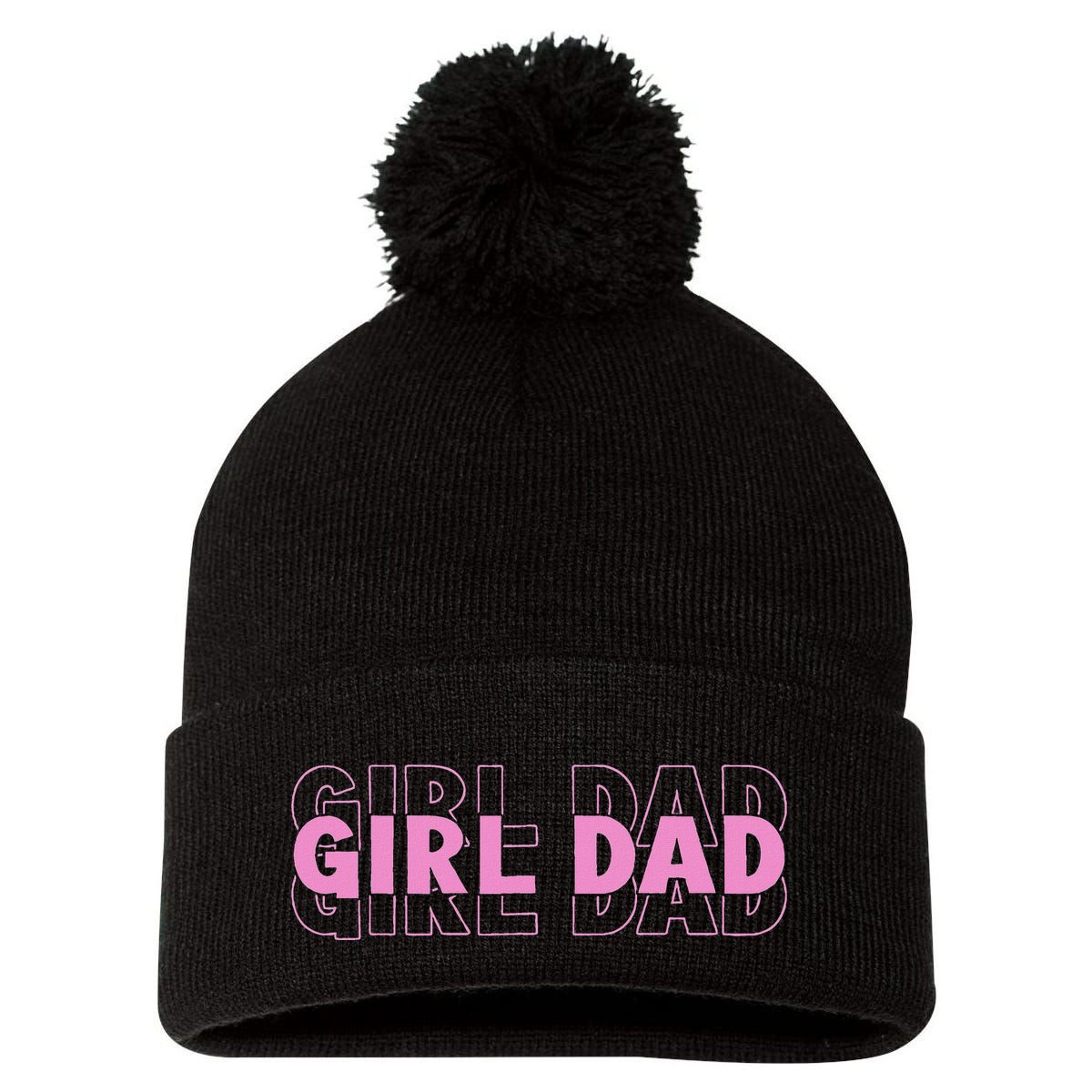 Dad Est 2025 Dad Loading New Dad Of Retro Dad Pom Pom 12in Knit Beanie
