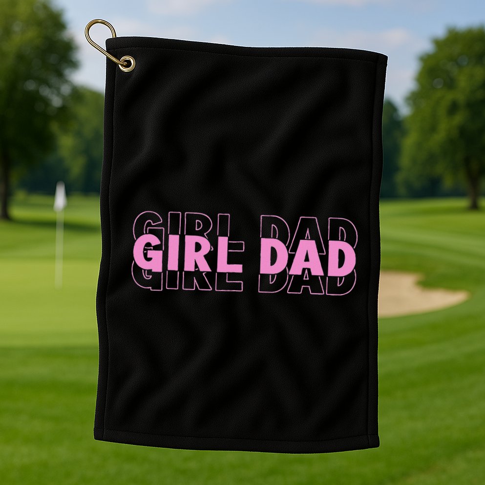 Dad Est 2025 Dad Loading New Dad Of Retro Dad Golf Towel