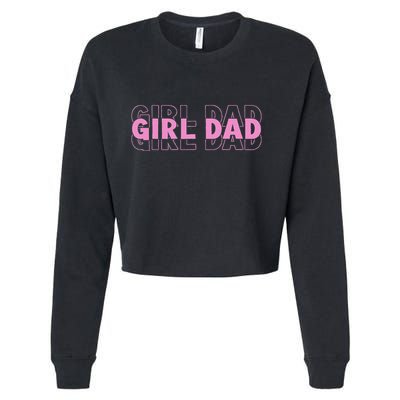 Dad Est 2025 Dad Loading New Dad Of Retro Dad Cropped Pullover Crew
