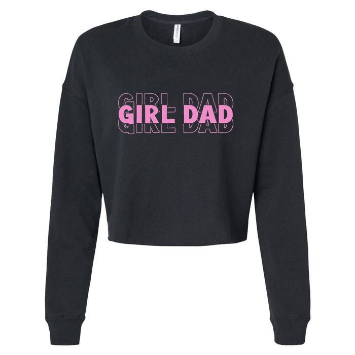 Dad Est 2025 Dad Loading New Dad Of Retro Dad Cropped Pullover Crew