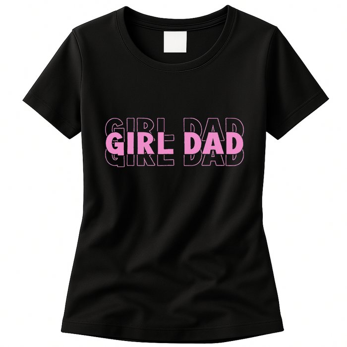 Dad Est 2025 Dad Loading New Dad Of Retro Dad Womens T-Shirt