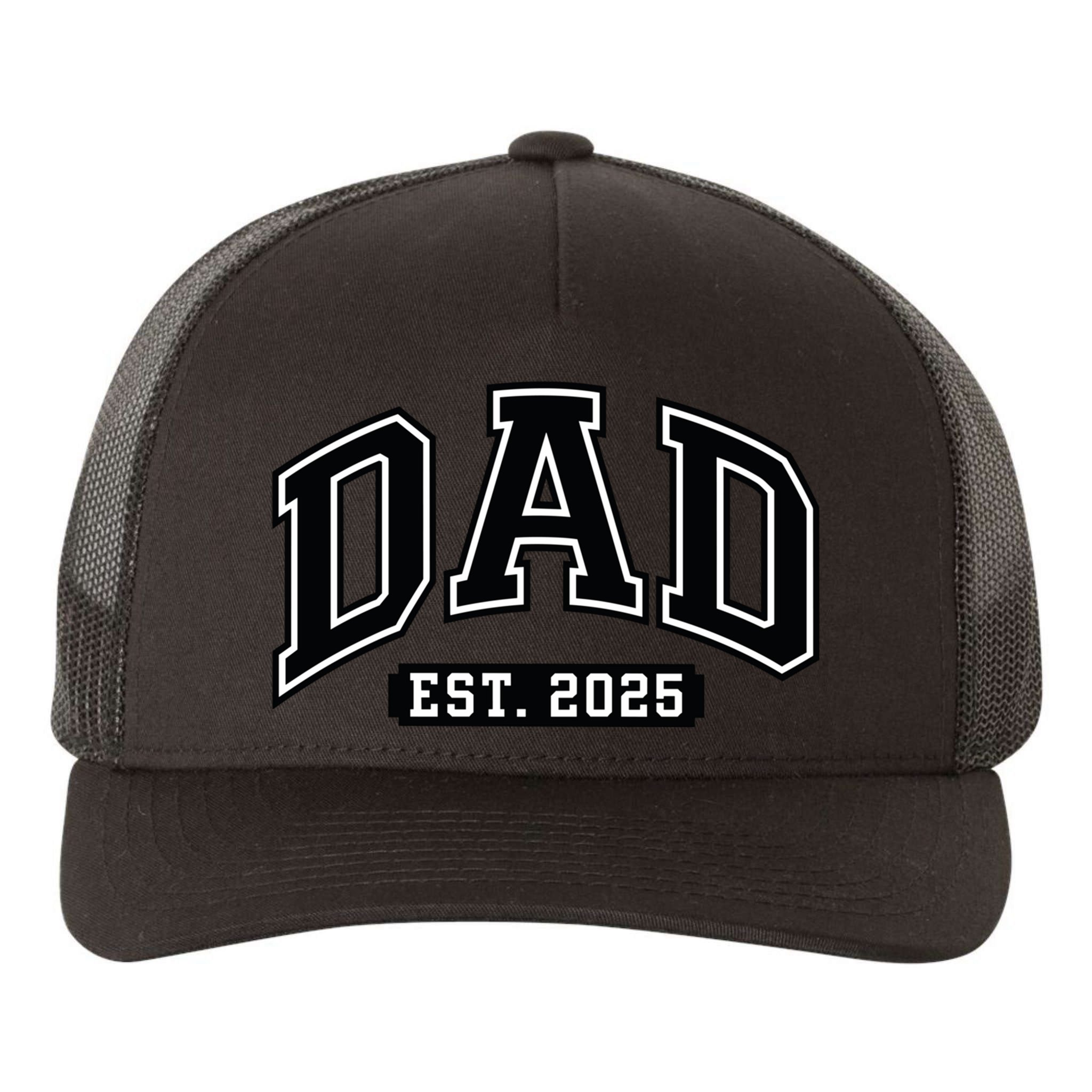 Dad Est 2025 Expect 2025 Father 2025 New Dad 2025 Gift Yupoong Adult 5-Panel Trucker Hat