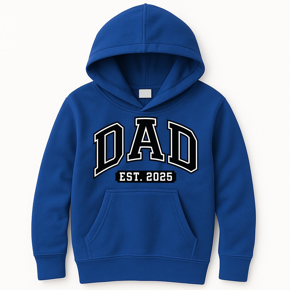 Dad Est 2025 Expect 2025 Father 2025 New Dad 2025 Gift Kids Hoodie