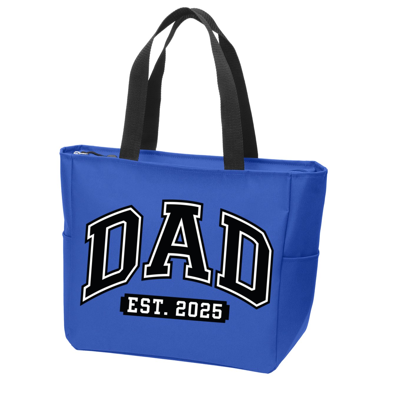 Dad Est 2025 Expect 2025 Father 2025 New Dad 2025 Gift Zip Tote Bag