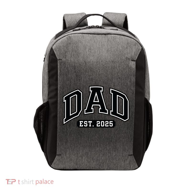 Dad Est 2025 Expect 2025 Father 2025 New Dad 2025 Gift Vector Backpack