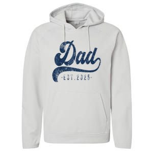 Dad Est 2025 Performance Fleece Hoodie