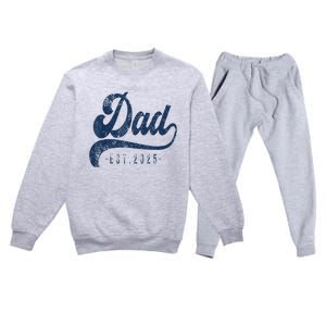 Dad Est 2025 Premium Crewneck Sweatsuit Set