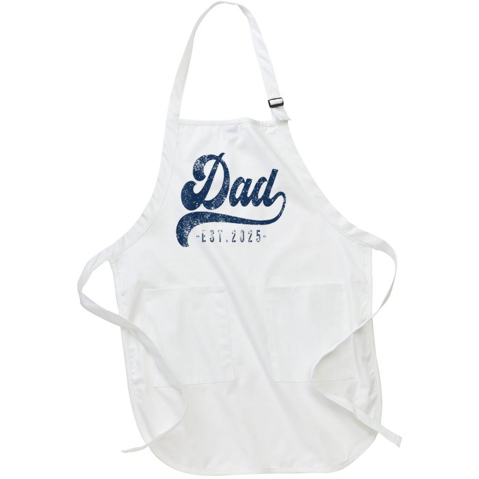 Dad Est 2025 Full-Length Apron With Pockets