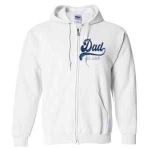 Dad Est 2025 Full Zip Hoodie