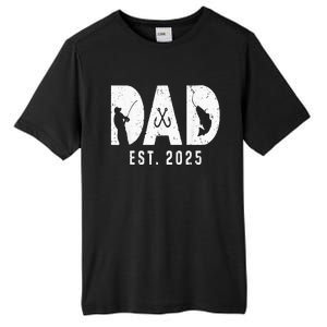 Dad Est 2025 Fishing Dad To Be New Baby Daddy FatherS Day Tall Fusion ChromaSoft Performance T-Shirt