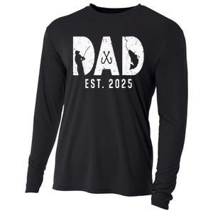 Dad Est 2025 Fishing Dad To Be New Baby Daddy FatherS Day Cooling Performance Long Sleeve Crew