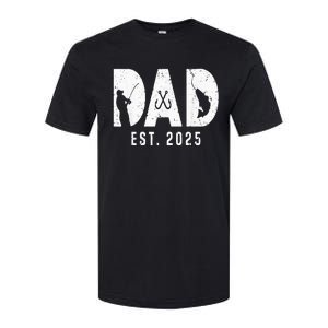 Dad Est 2025 Fishing Dad To Be New Baby Daddy FatherS Day Softstyle CVC T-Shirt