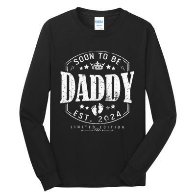 Dad Est 2024 Soon To Be Daddy Pregnancy Announcement Tall Long Sleeve T-Shirt