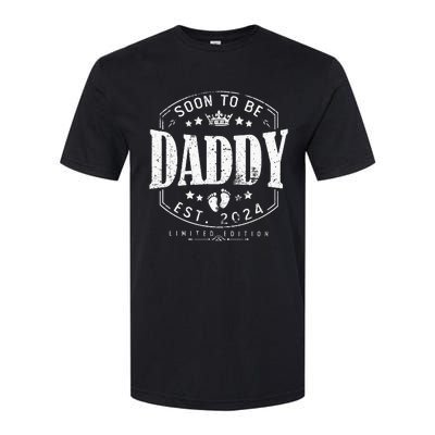 Dad Est 2024 Soon To Be Daddy Pregnancy Announcement Softstyle® CVC T-Shirt