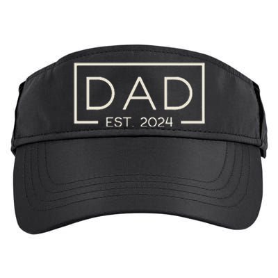 Dad Est. 2024 Logo Dad 2024 Loading New Dad 2024 Adult Drive Performance Visor