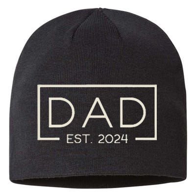 Dad Est. 2024 Logo Dad 2024 Loading New Dad 2024 Sustainable Beanie