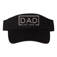 Dad Est. 2024 Logo Dad 2024 Loading New Dad 2024 Valucap Bio-Washed Visor