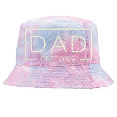 Dad Est. 2024 Logo Dad 2024 Loading New Dad 2024 Tie-Dyed Bucket Hat