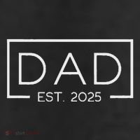 Dad Est. 2025 Logo Father 2025 Loading New Dad 2025 7 Panel Mesh Trucker Snapback Hat