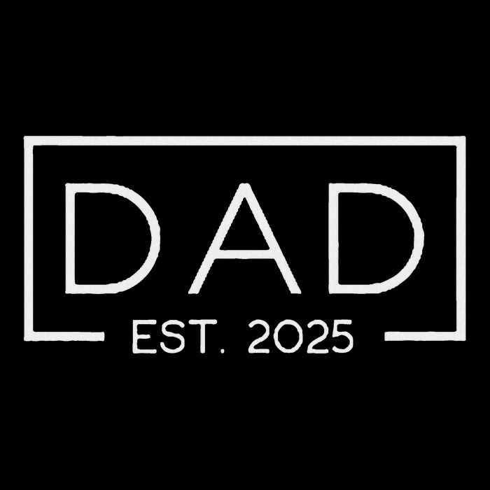 Dad Est. 2025 Logo Father 2025 Loading New Dad 2025 Magnet