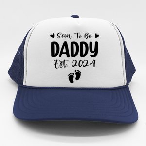 Dad Est 2024 Soon To Be Daddy Pregnancy Announcement Trucker Hat