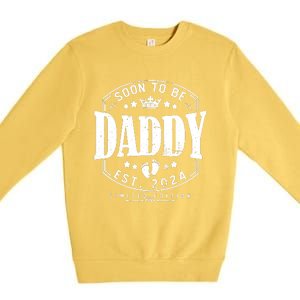 Dad Est 2024 Soon To Be Daddy Pregnancy Announcement Premium Crewneck Sweatshirt